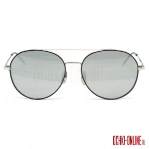 Thom Browne TB-105-C-BLK-SLV-55