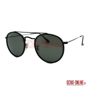 Ray Ban Round Double Bridge RB3647-N 002